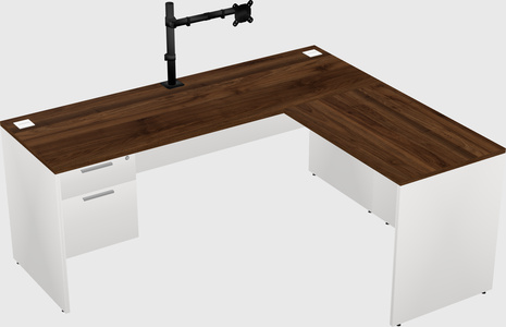 L-shaped office desk