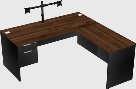 L-shaped office desk