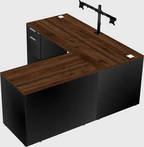 L-shaped office desk