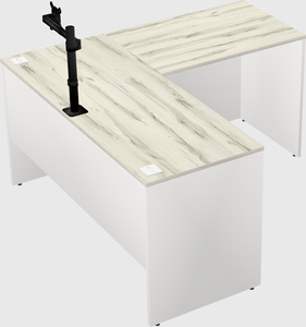 L-shaped office desk