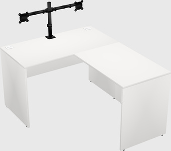 L-shaped office desk