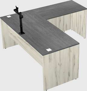 L-shaped office desk