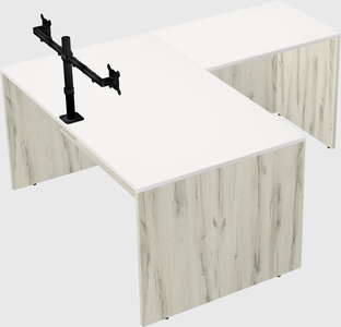 L-shaped office desk