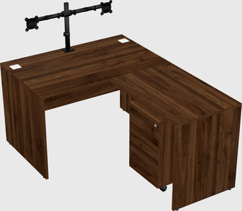 L-shaped office desk