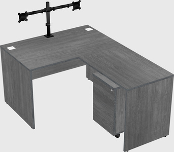 L-shaped office desk
