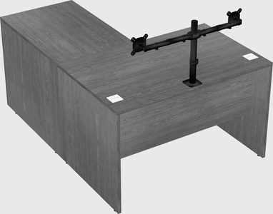 L-shaped office desk