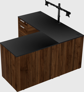 L-shaped office desk