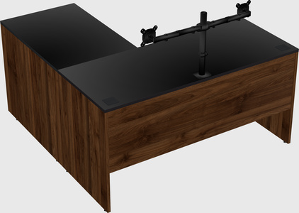 L-shaped office desk