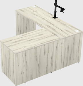 L-shaped office desk