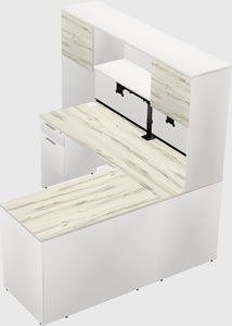 L-shaped office desk