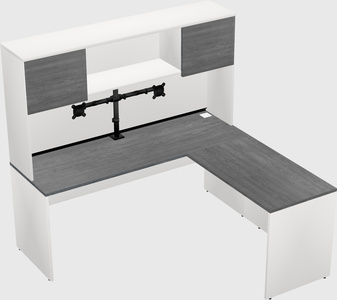L-shaped office desk
