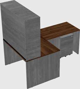L-shaped office desk
