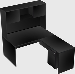 L-shaped office desk