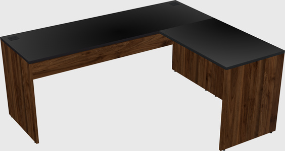 L-shaped office desk