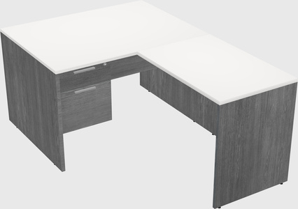 L-shaped office desk