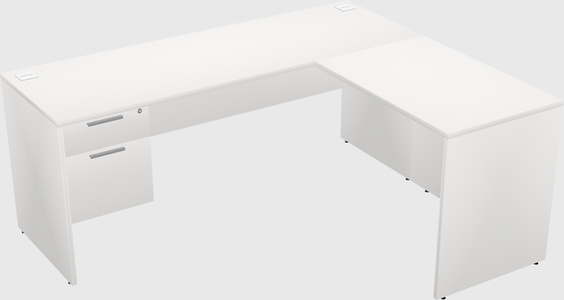 L-shaped office desk