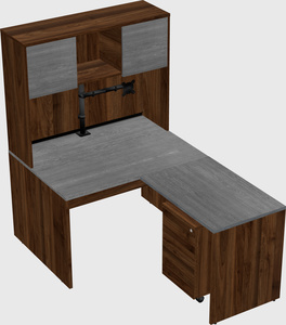 L-shaped office desk
