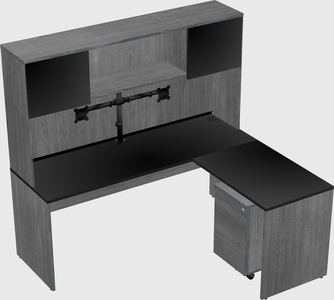 L-shaped office desk