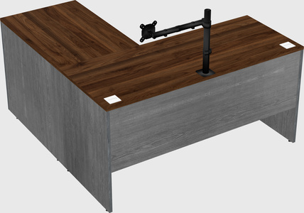L-shaped office desk