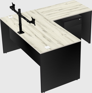 L-shaped office desk