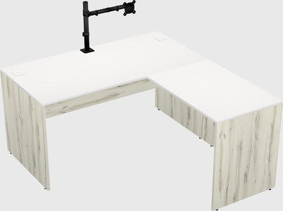 L-shaped office desk