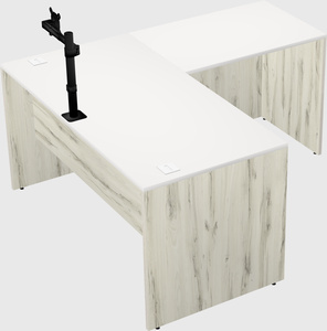 L-shaped office desk
