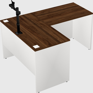 L-shaped office desk