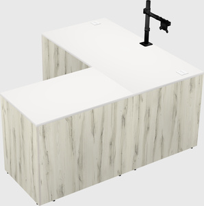 L-shaped office desk