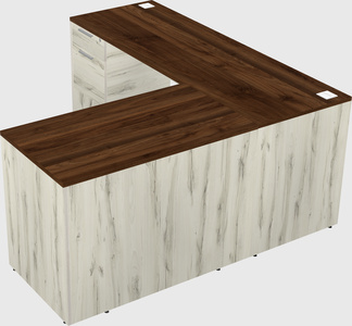L-shaped office desk