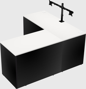 L-shaped office desk