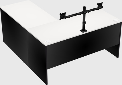 L-shaped office desk