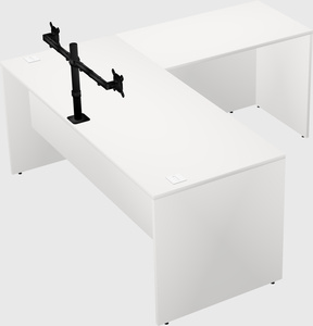 L-shaped office desk