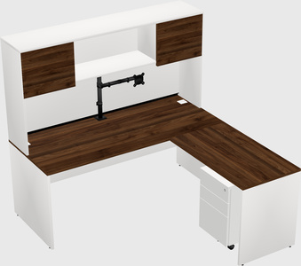 L-shaped office desk