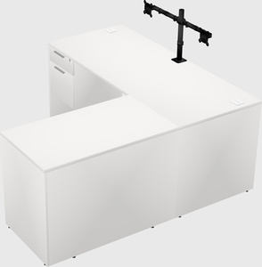L-shaped office desk