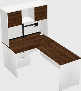 L-shaped office desk