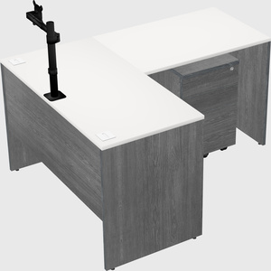 L-shaped office desk