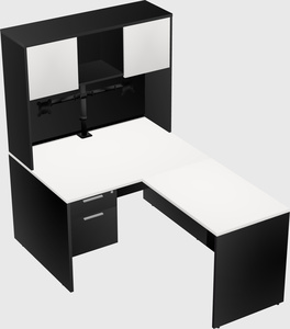 L-shaped office desk