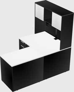 L-shaped office desk