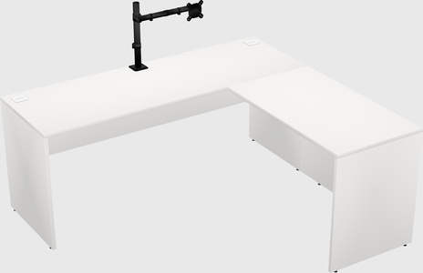 L-shaped office desk