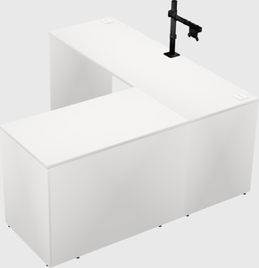 L-shaped office desk