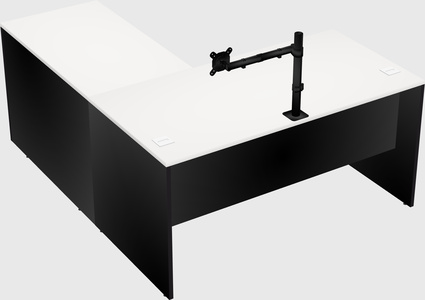 L-shaped office desk