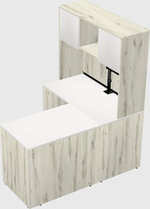 L-shaped office desk