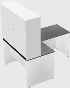 L-shaped office desk