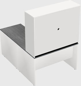L-shaped office desk