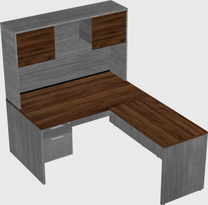L-shaped office desk