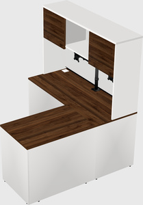 L-shaped office desk