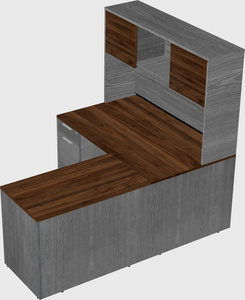 L-shaped office desk