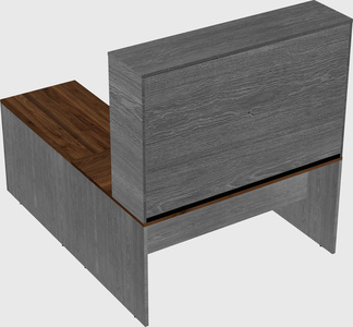 L-shaped office desk