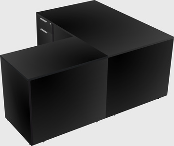 L-shaped office desk