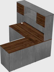 L-shaped office desk